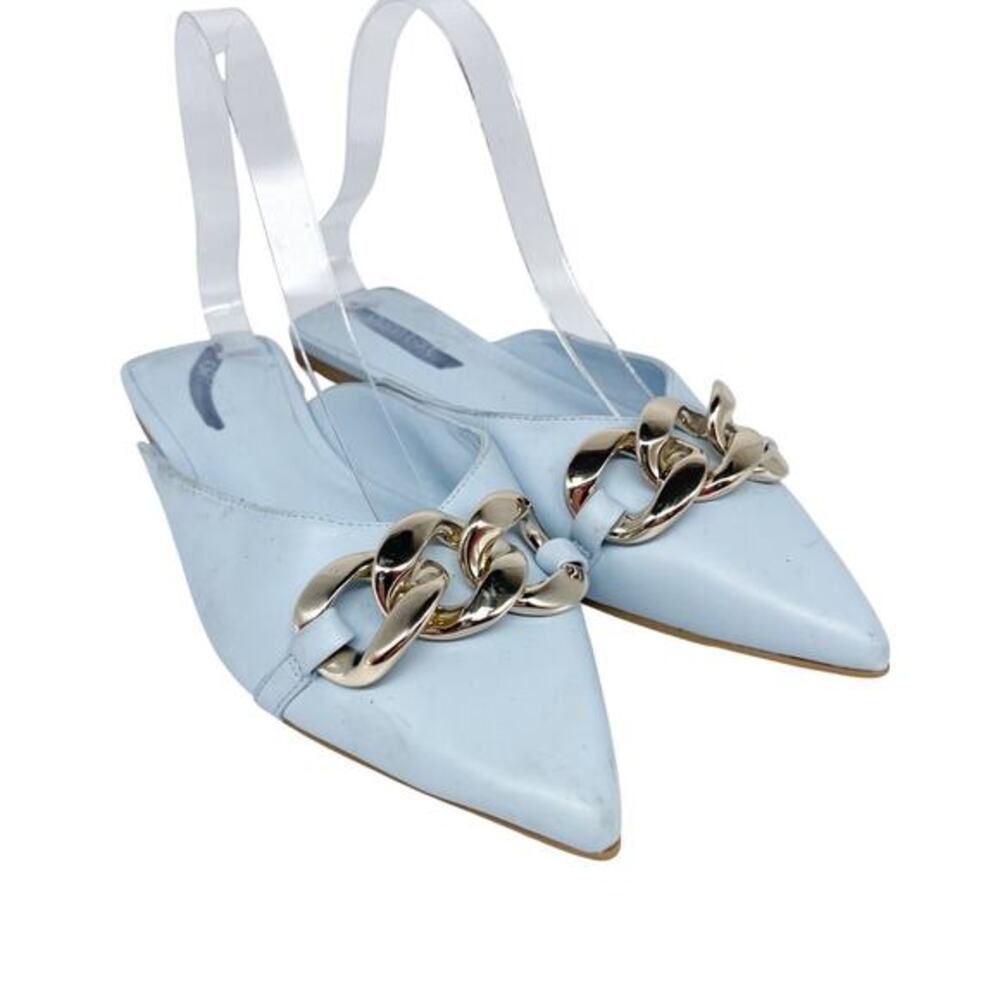 Open‎ Edit Women's Kristina Pointed Toe Mule Blue Skyride Size 7M